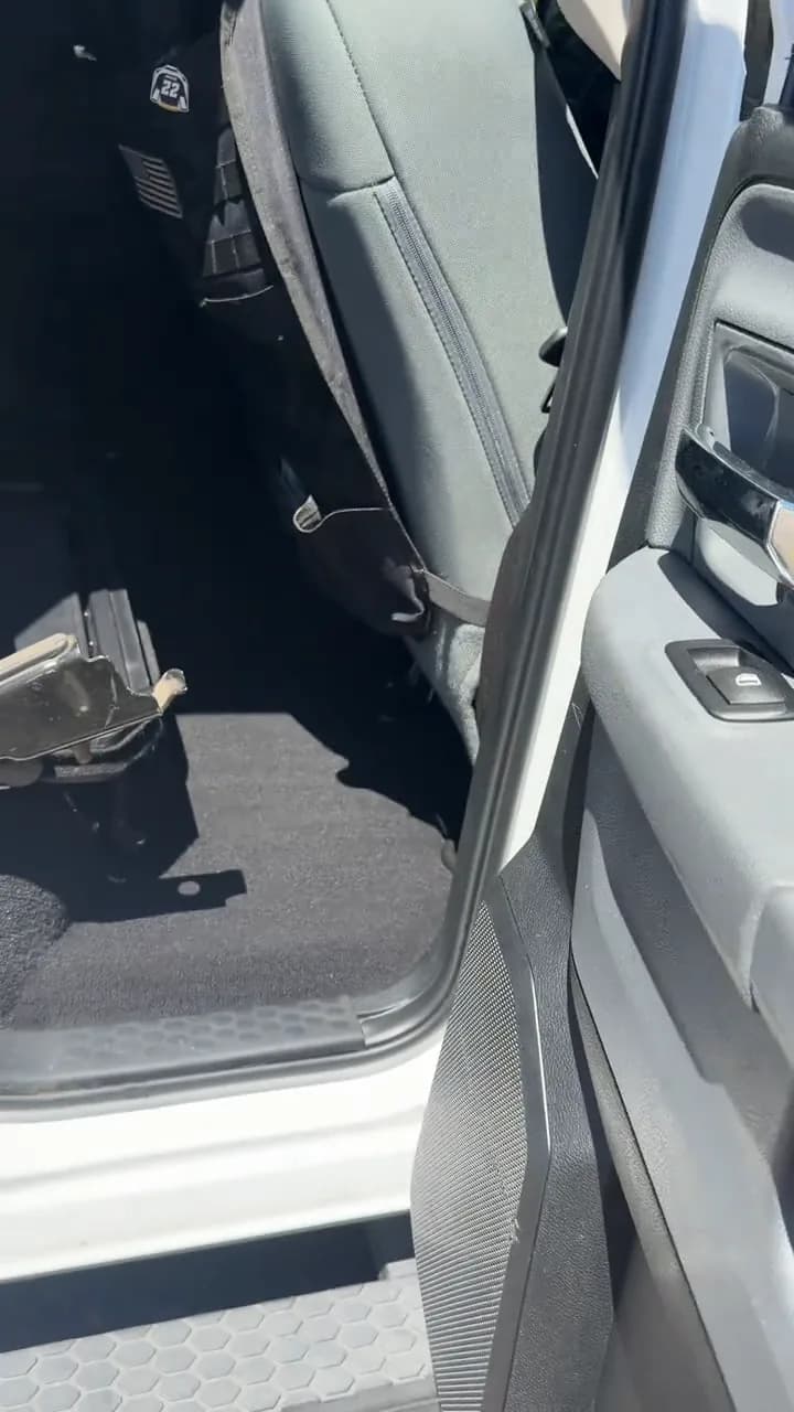 Clean Ram rear footwell after interior detailing