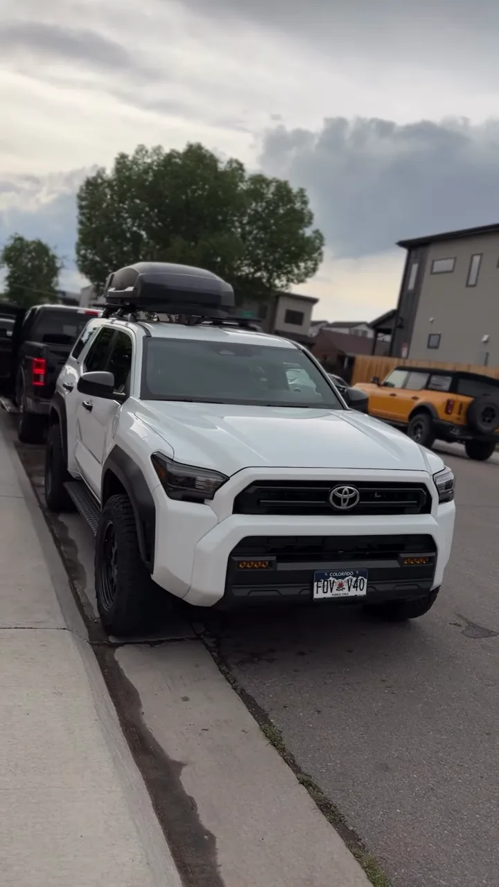 Finished white Toyota 4Runner outdoors